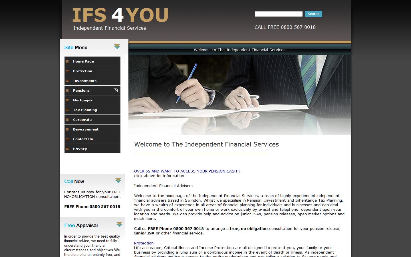 Independent Financial Services 4 You Ltd Website