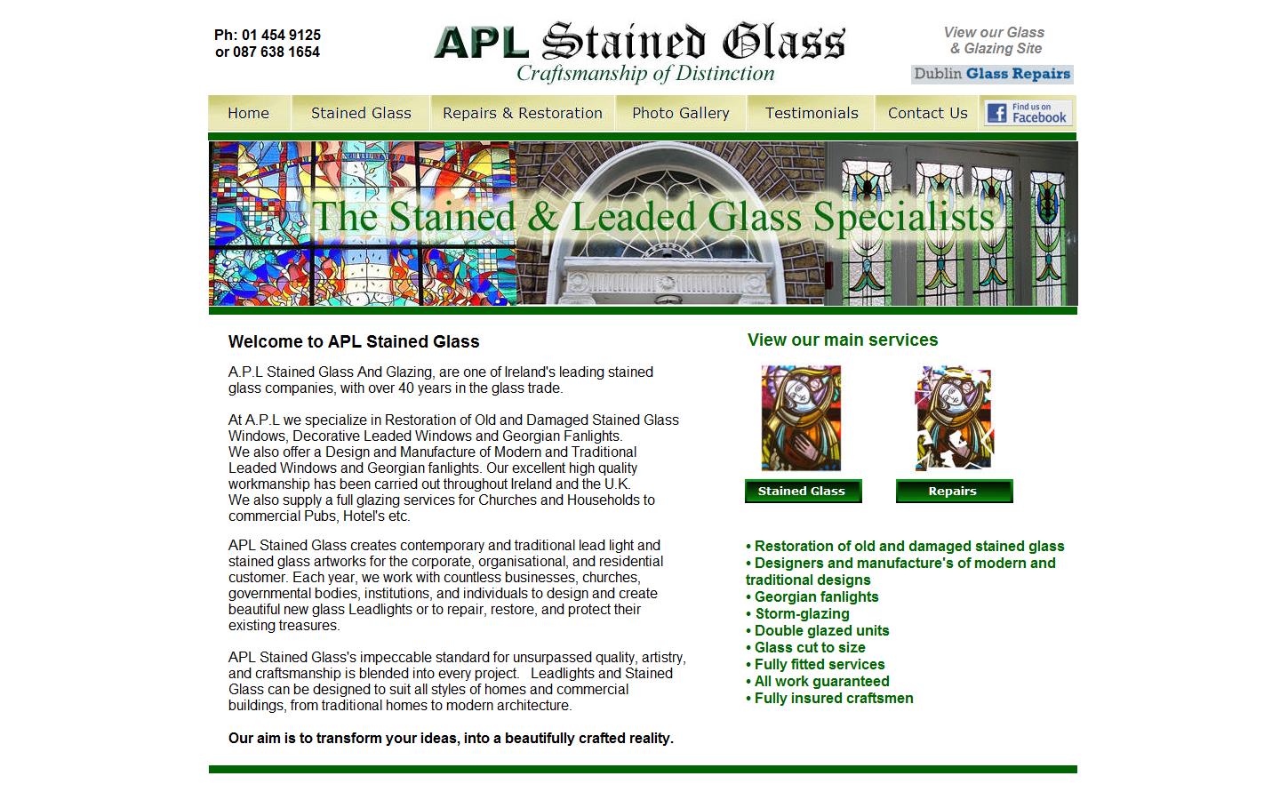 APL Stained Glass Website