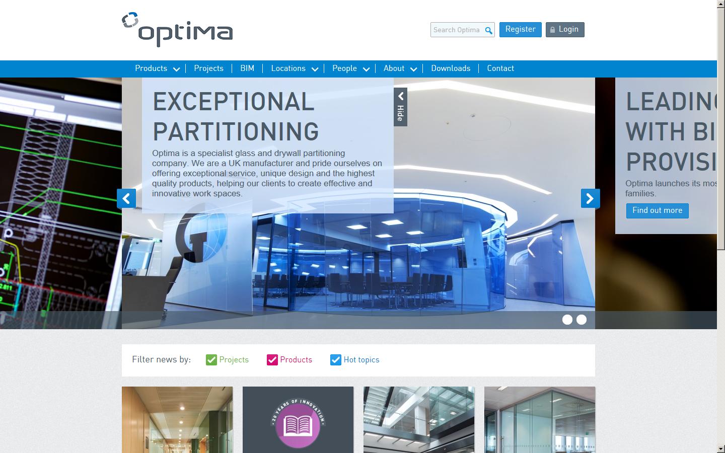 Optima Systems Website