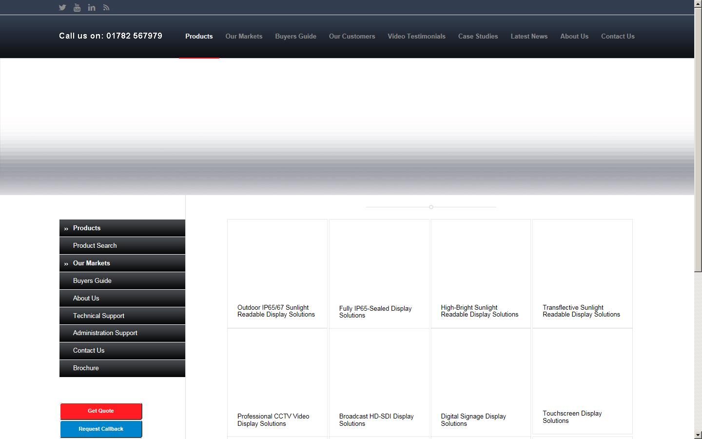 Flat Vision Products Website