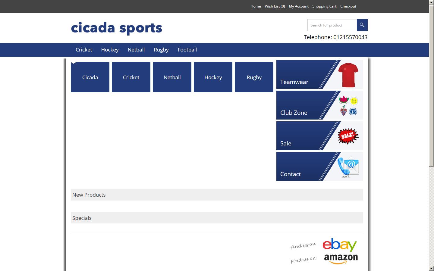 Cicada Sports Website