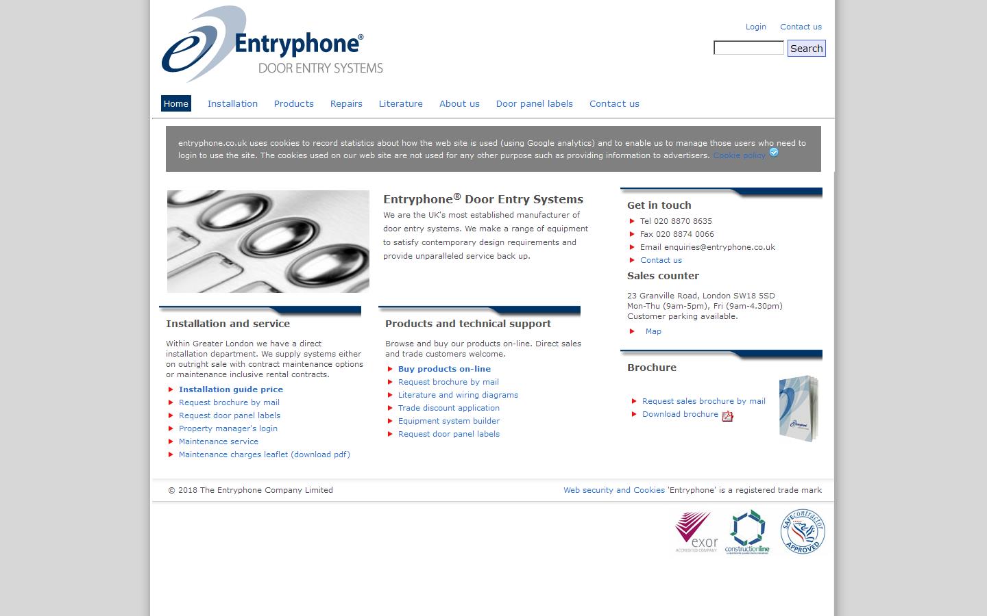 Entryphone Website