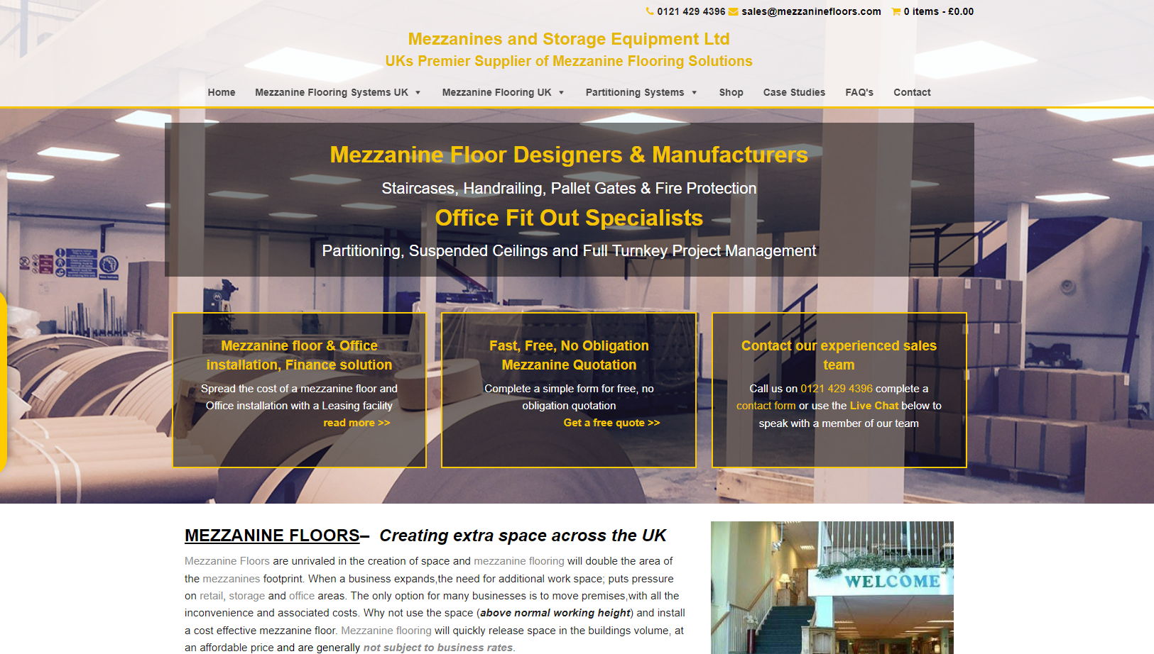 Mezzanine Floors Website