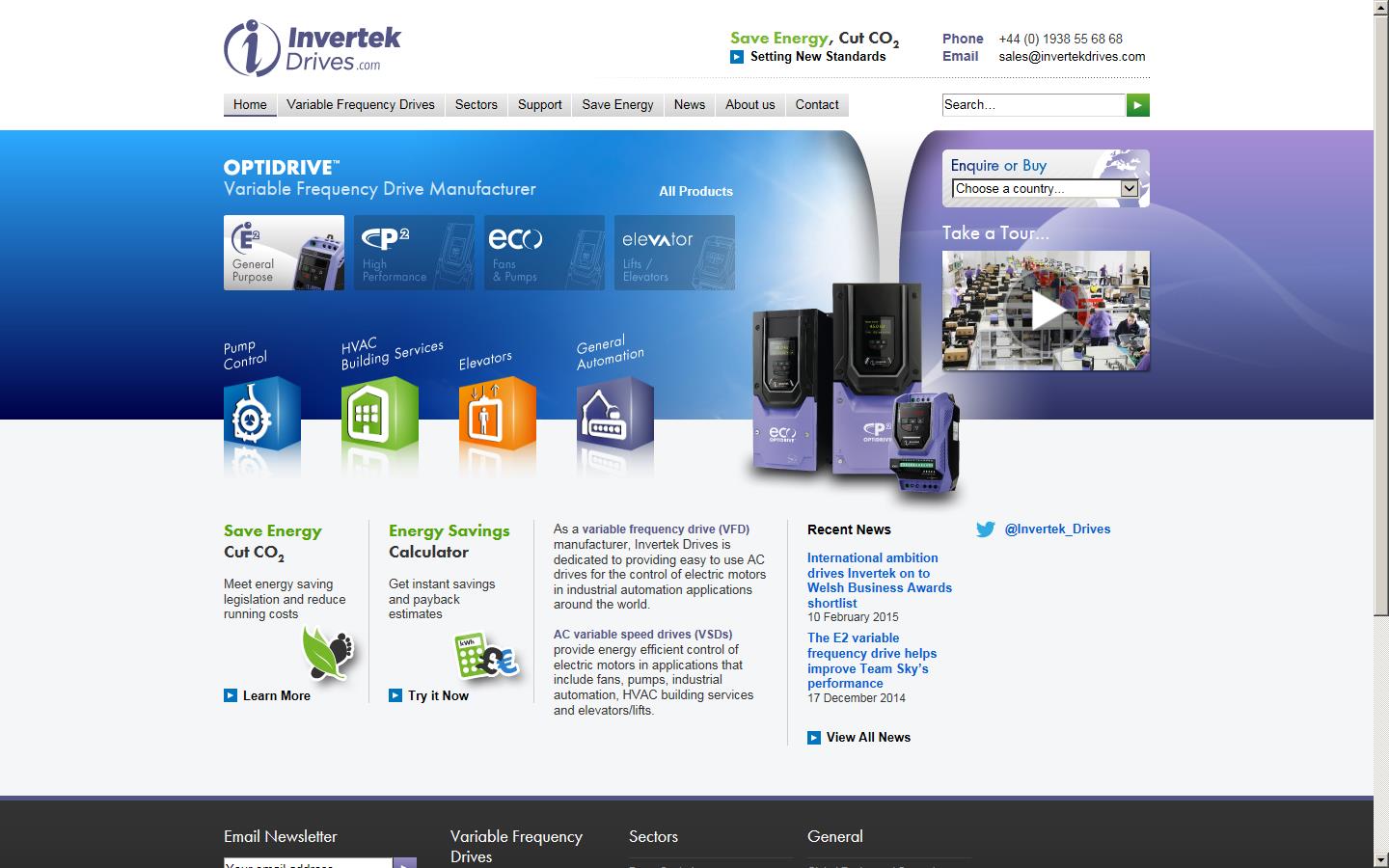 Invertek Drives Website