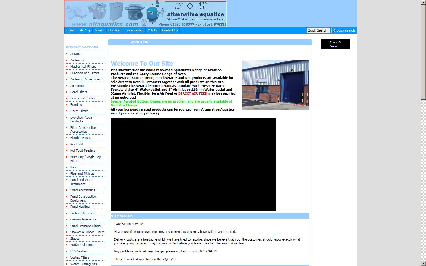 Alternative Aquatics Website