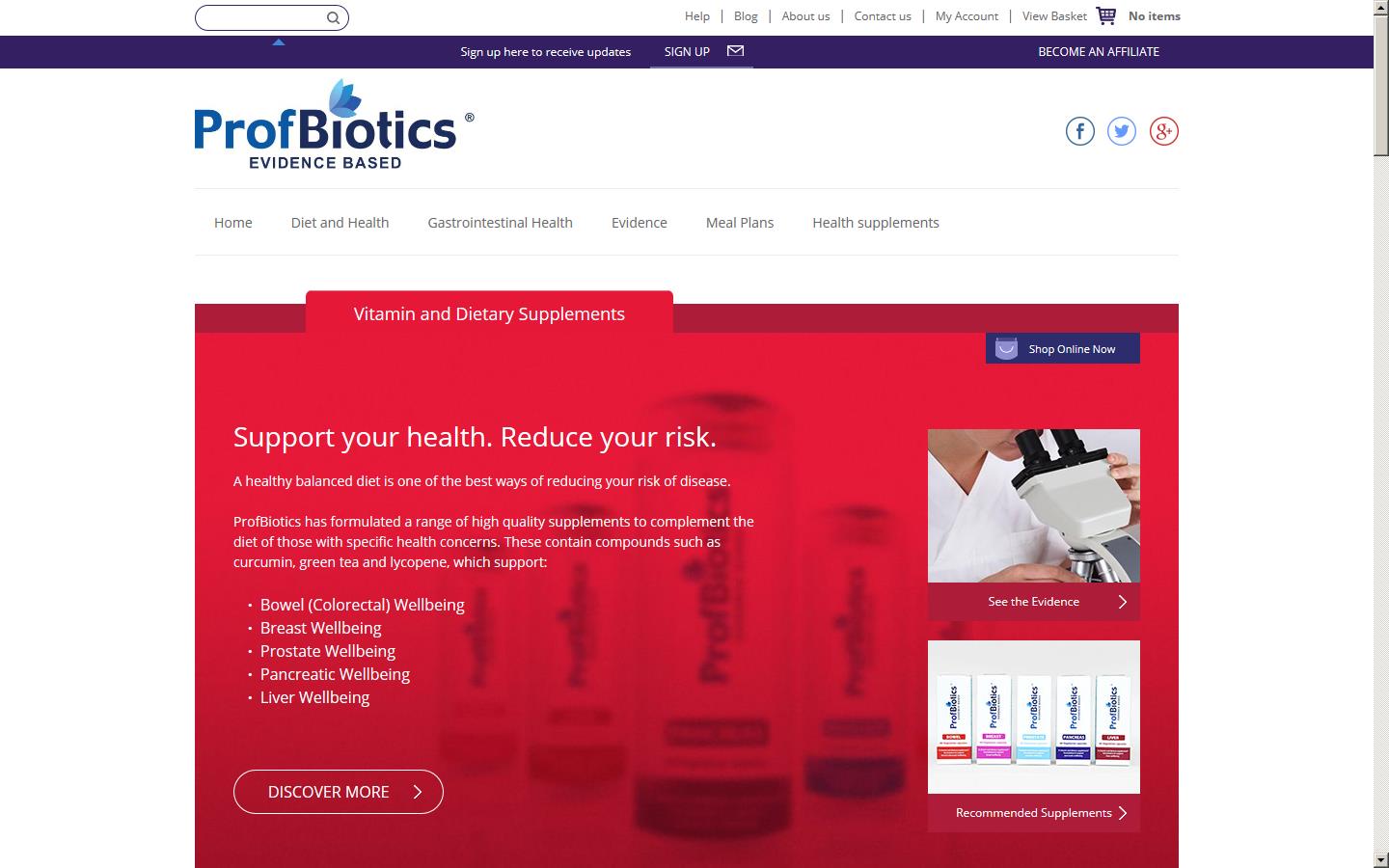 ProfBiotics Website