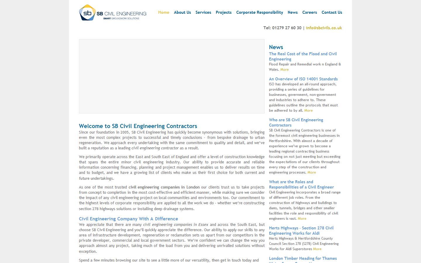 SB Civil Engineering Ltd Website