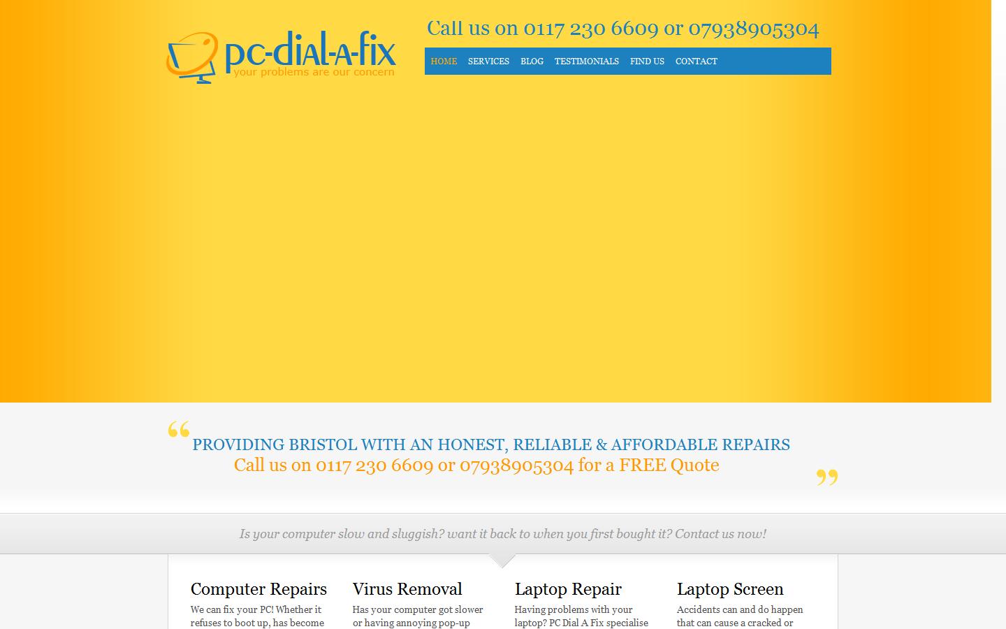 PC Dial A Fix Website