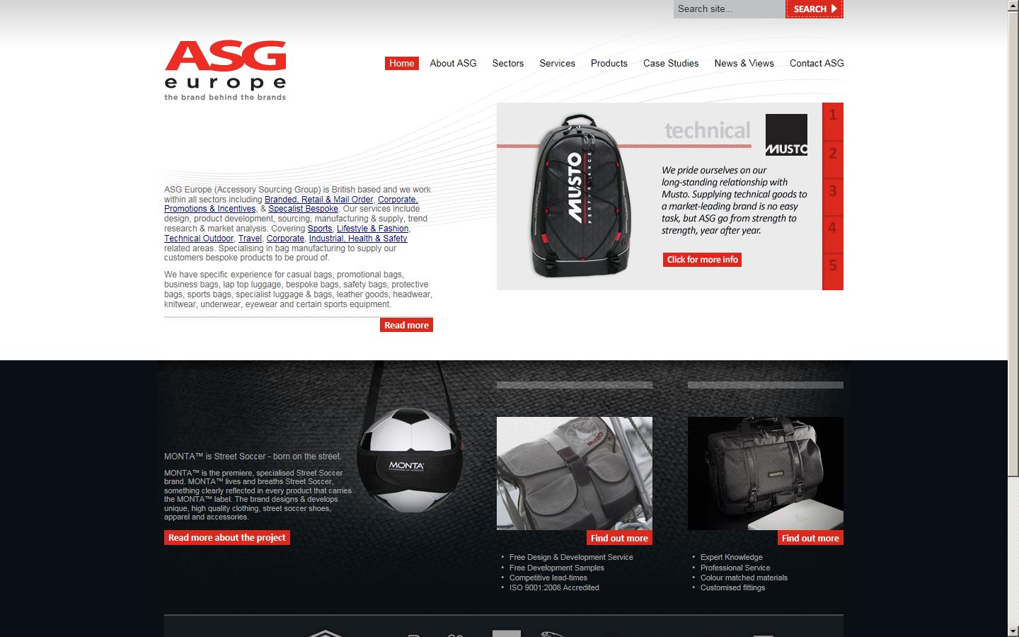 ASG Europe Ltd Website