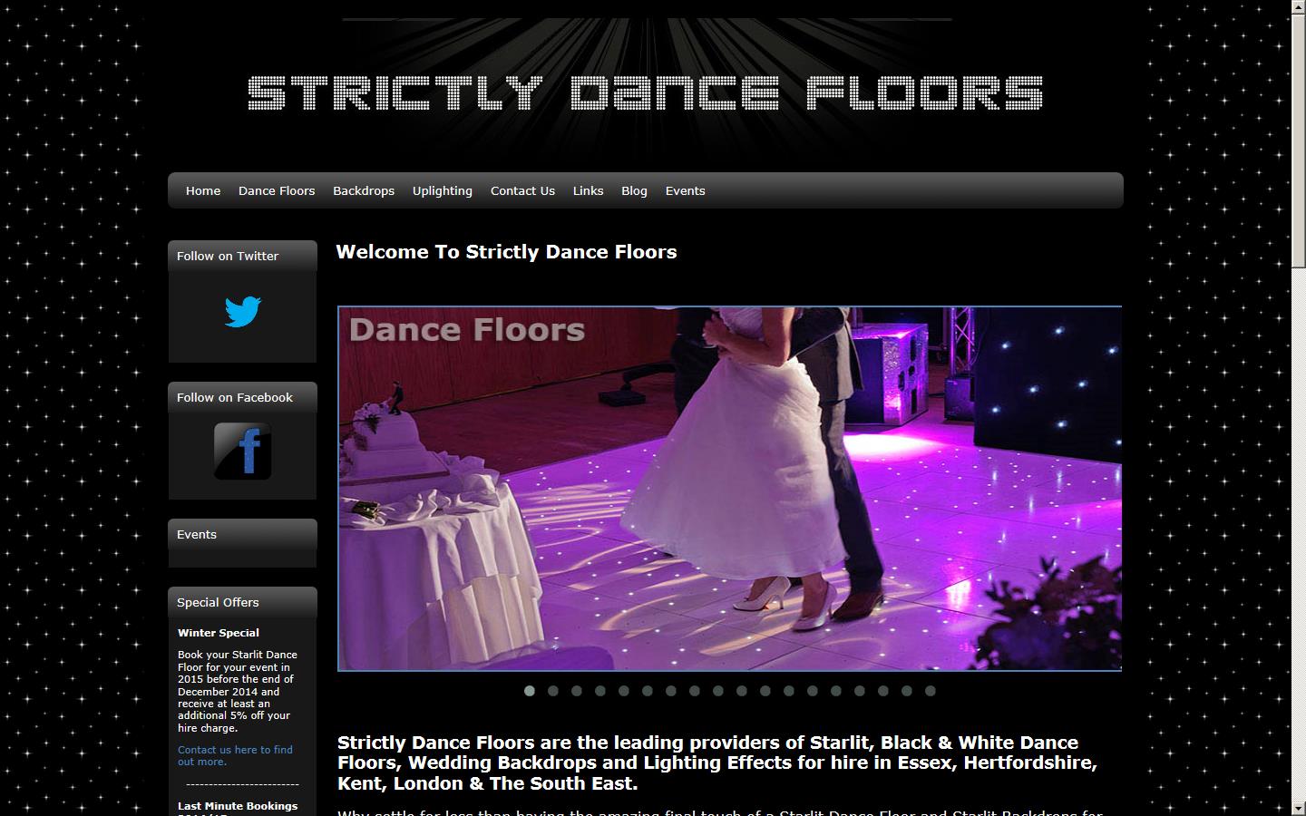Strictly Dance Floors Website