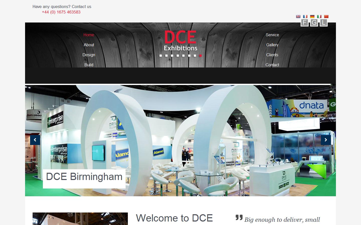 DCE Exhibitions Website