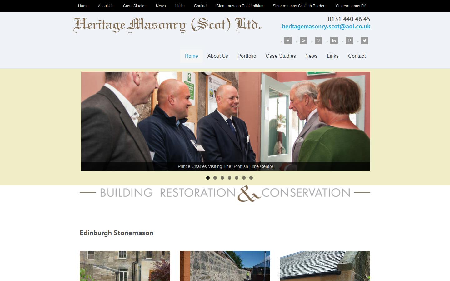 Heritage Masonry (Scotland) Ltd Website