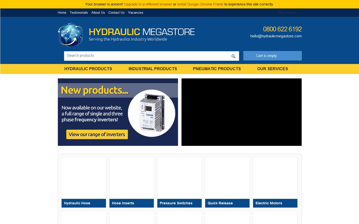 Hydraulic Megastore Website