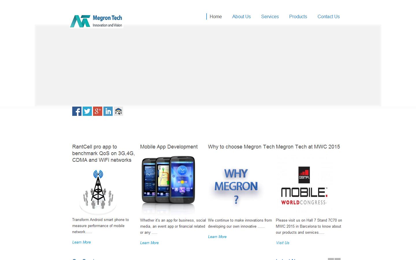 Megron Tech Ltd Website