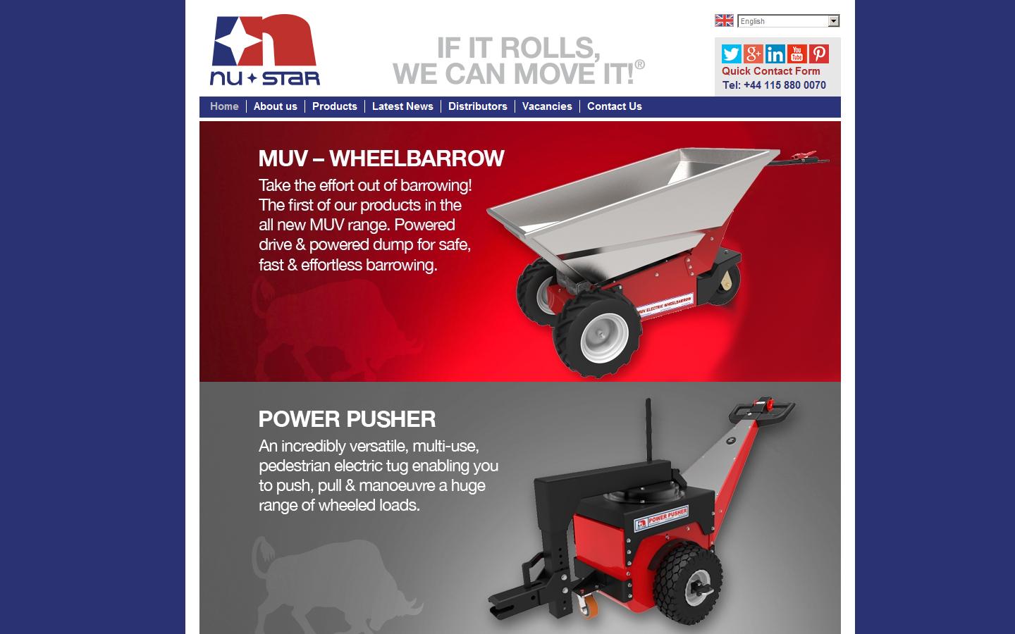 Nu-Star Material Handling Ltd Website
