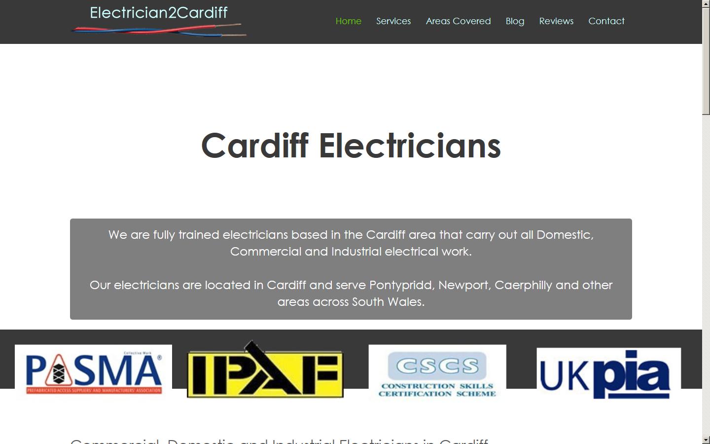 Electrician2Cardiff Website