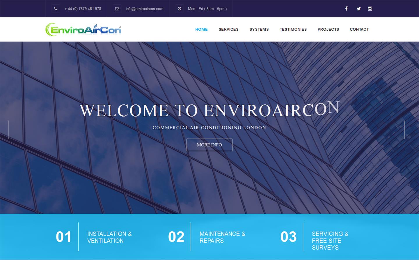 EnviroAirCon  Website
