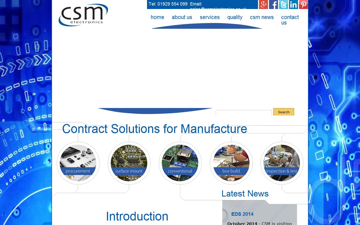 CSM Electronics Website