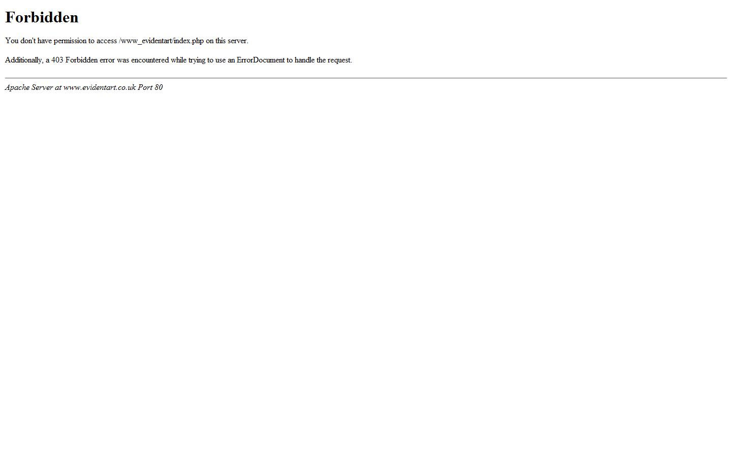 Evident Art Advertising Agency Website