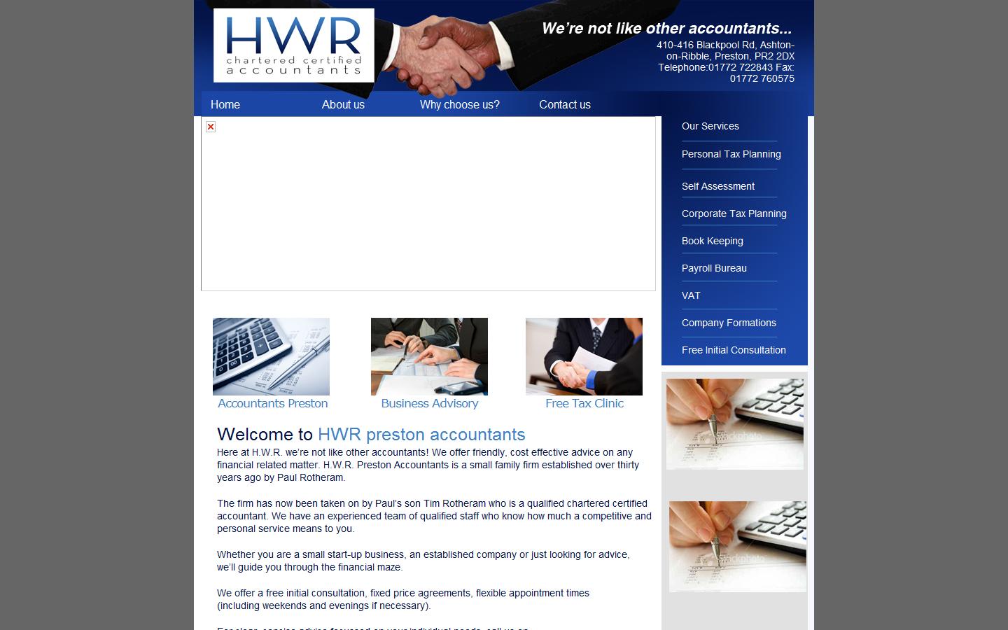 HWR Accountants Website