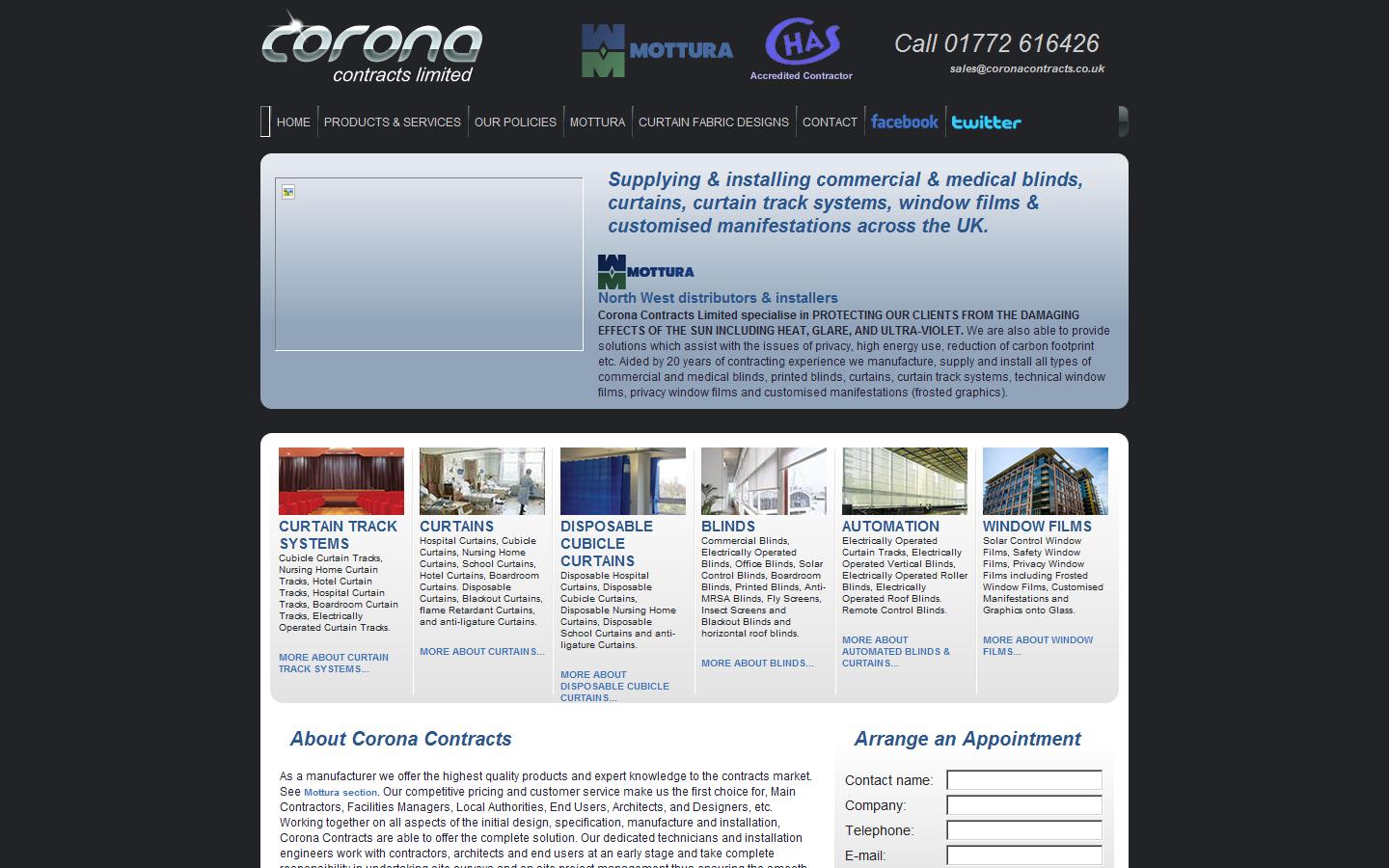 Corona Contracts Website
