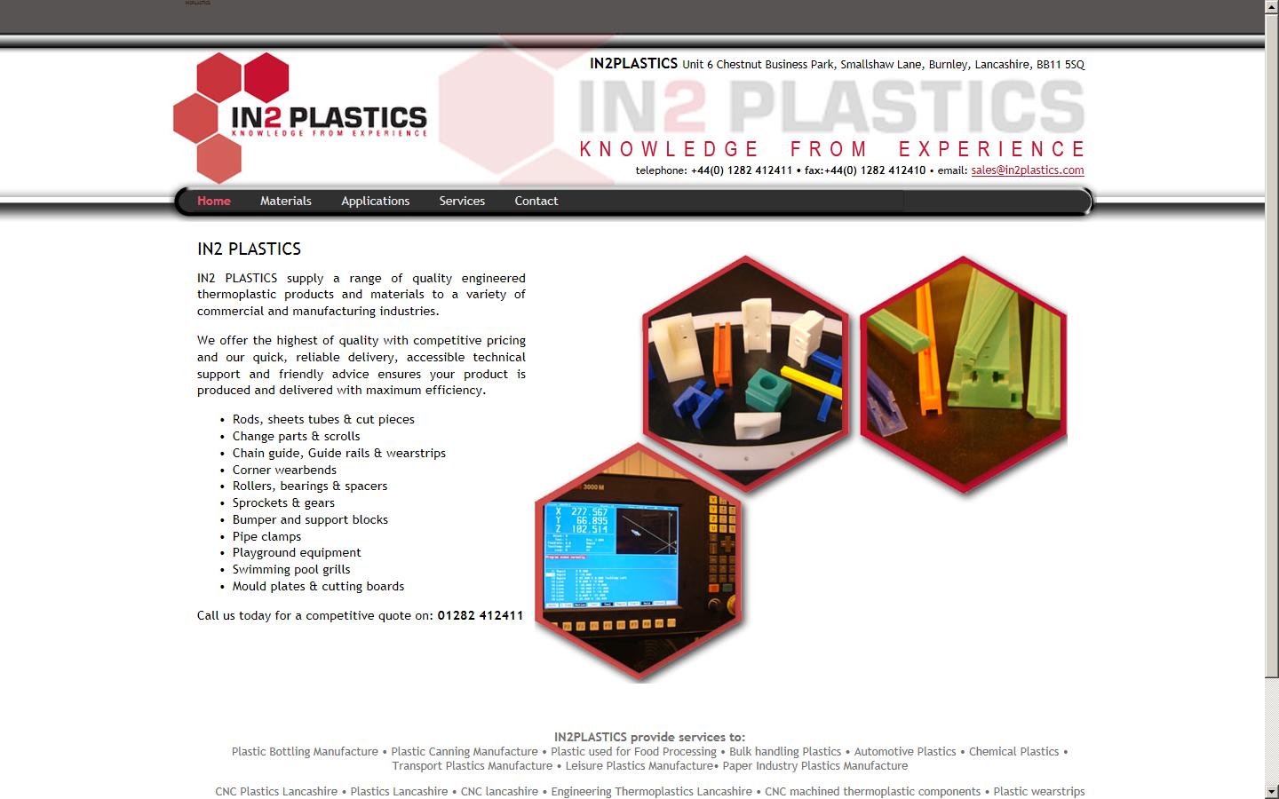 In2 Plastics Ltd Website