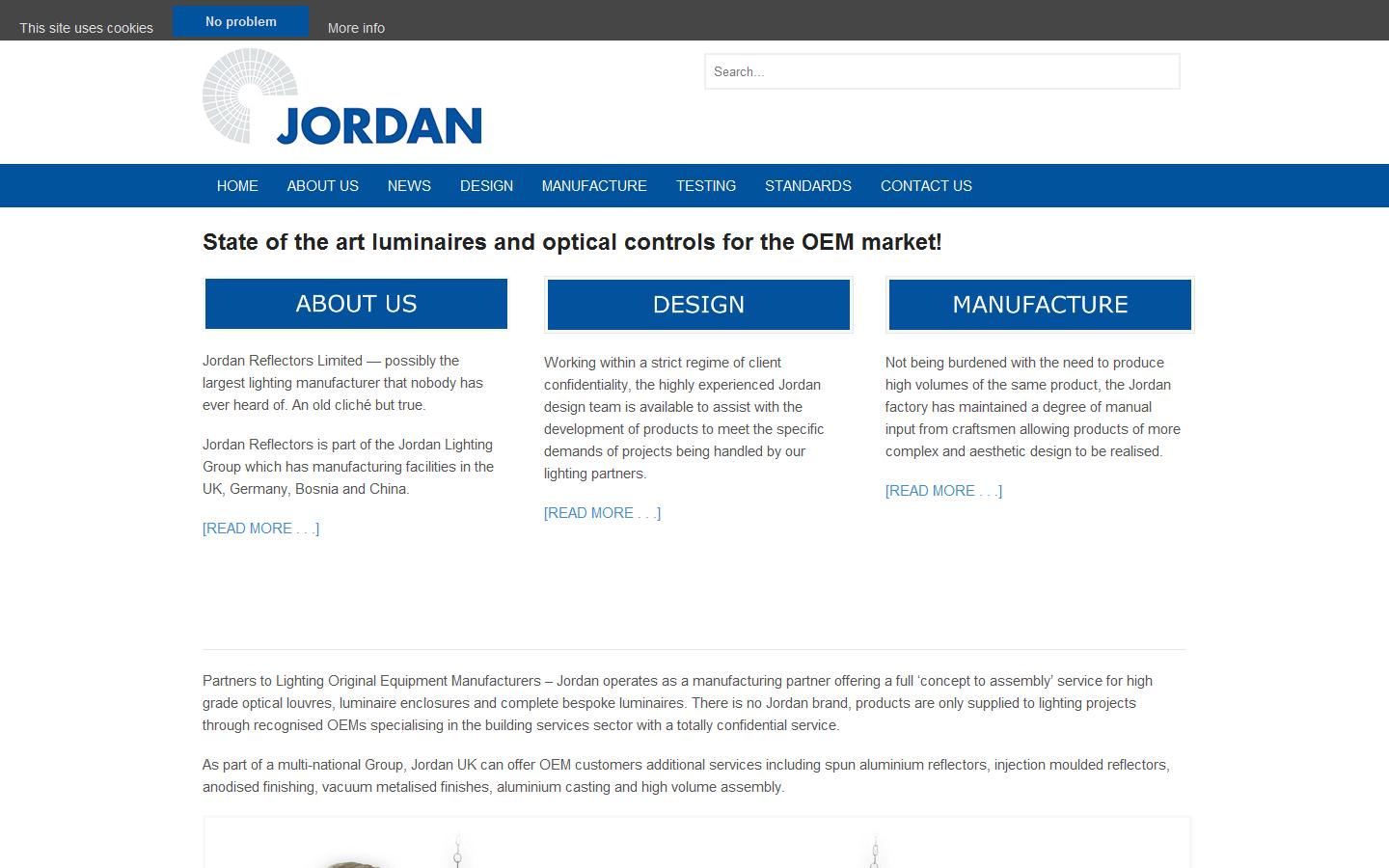 Jordan Reflectors Website