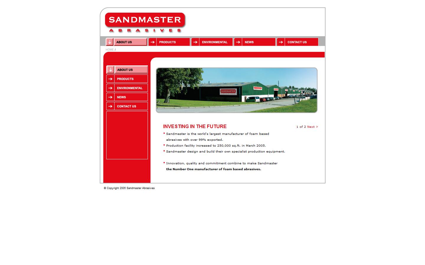 Sandmaster Website
