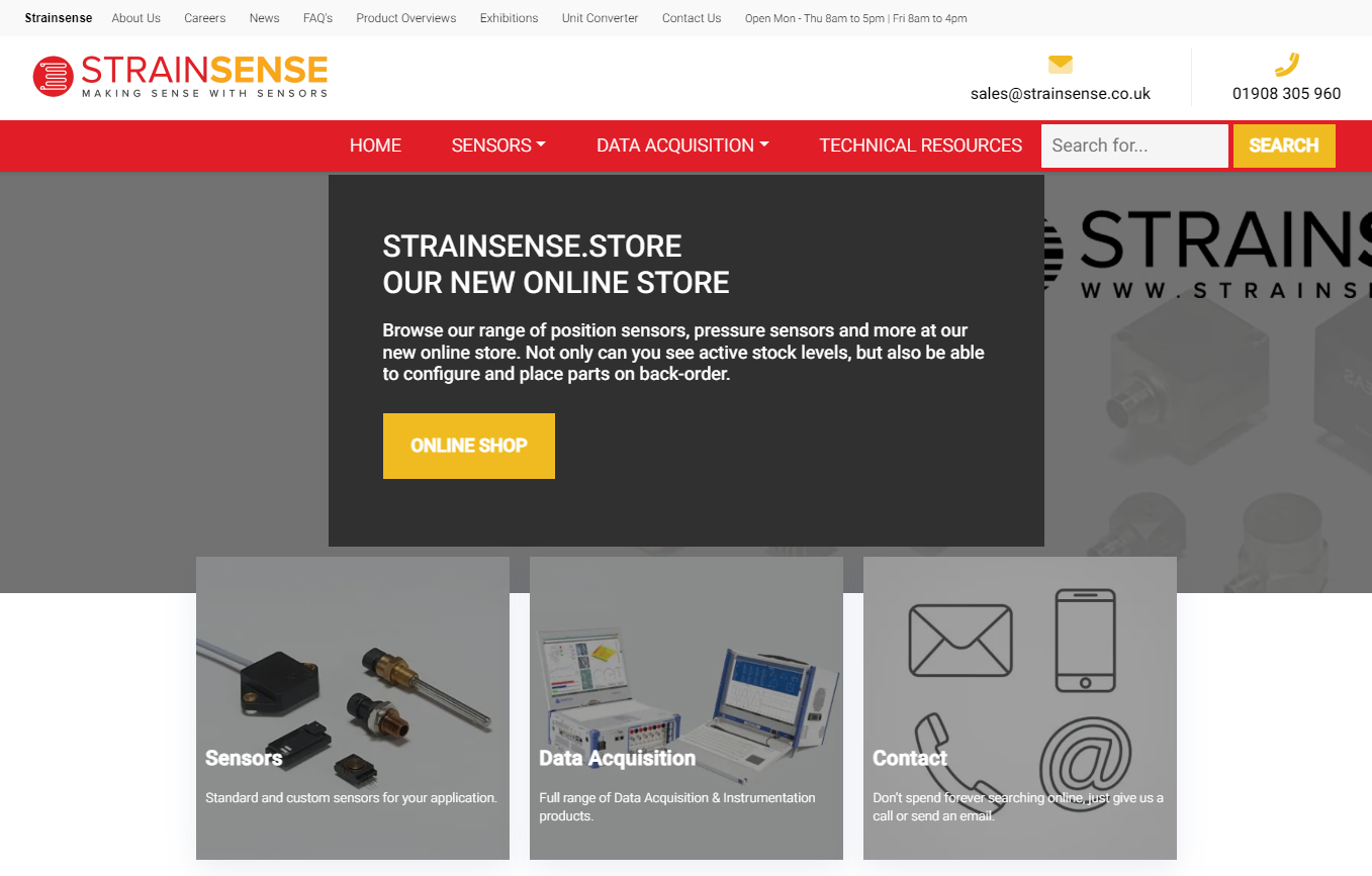 StrainSense Website