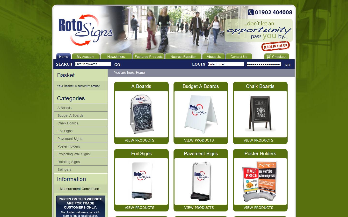 Rotosigns Website