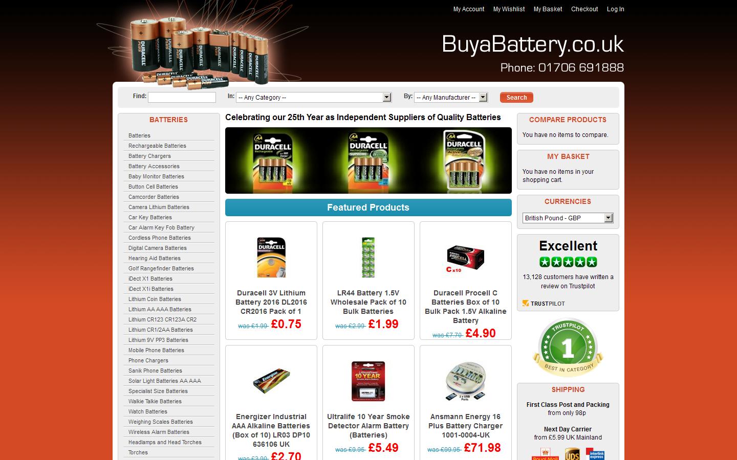BuyaBattery.co.uk Website