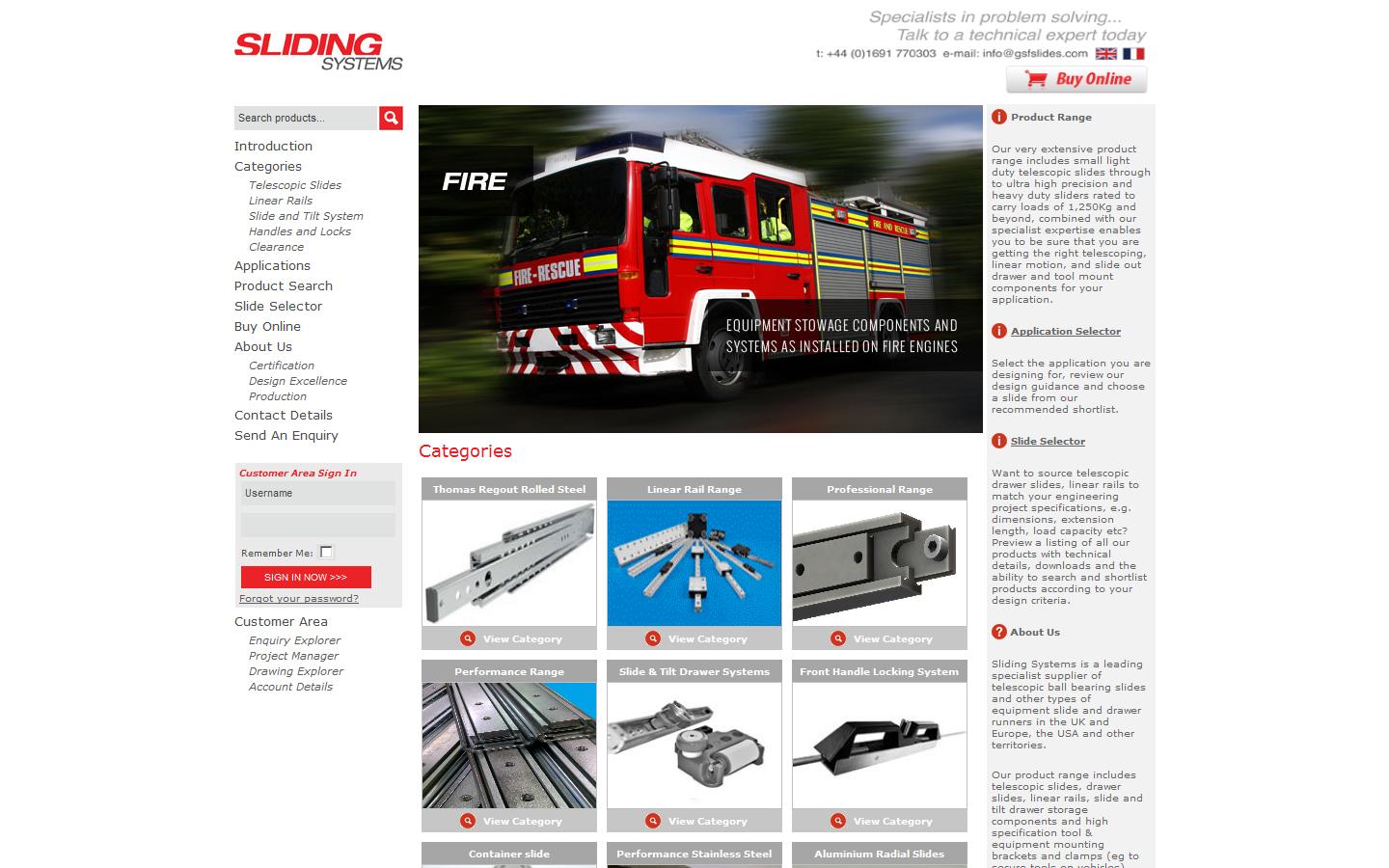 Sliding Systems Website