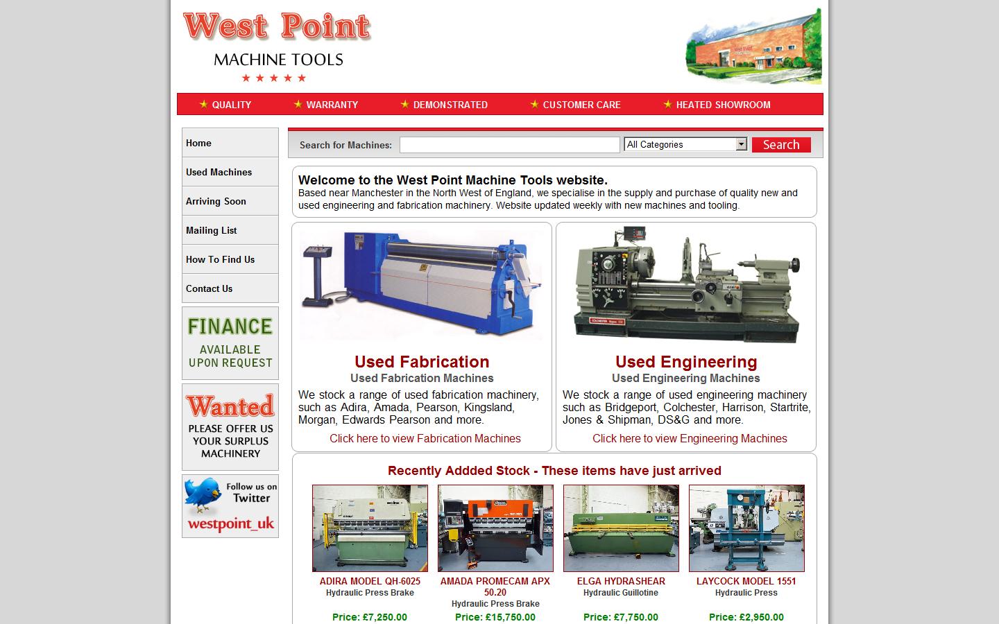 West Point Machine Tools Website