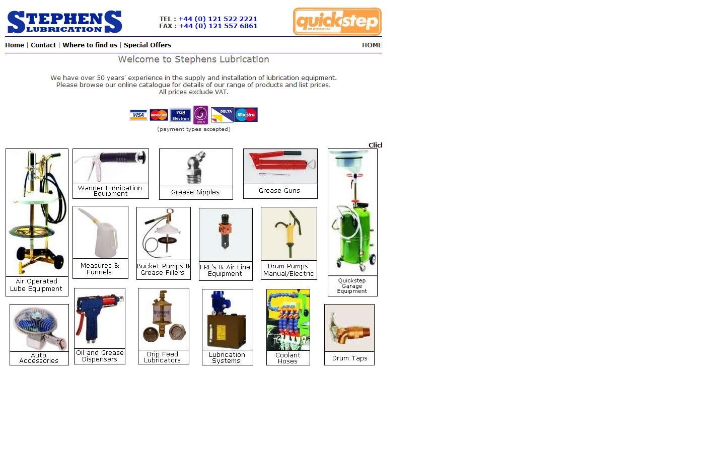 Stevens (Midlands) Website