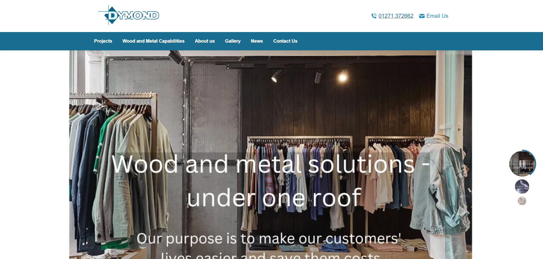 Dymond Engineering & Metal Products Website