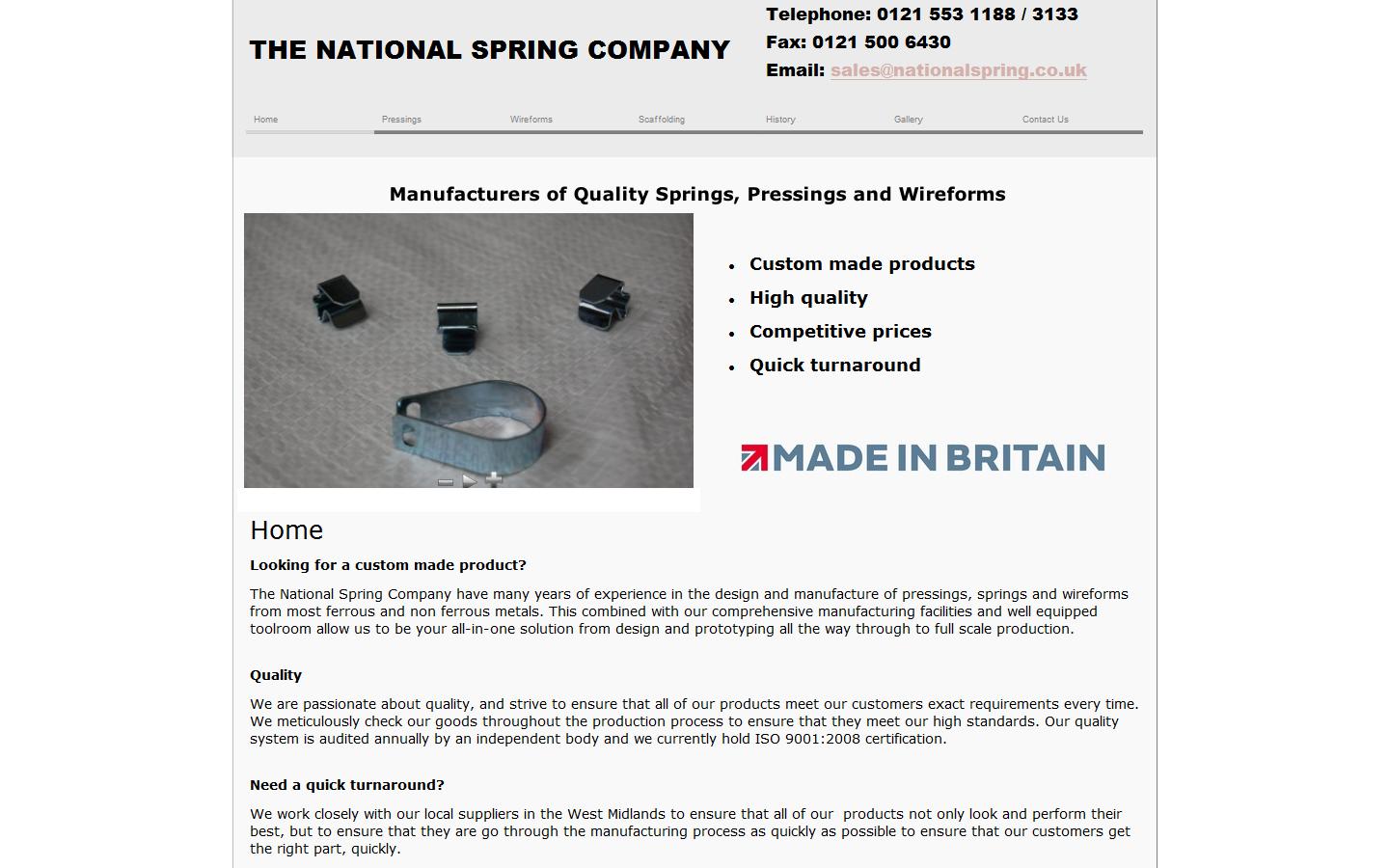 The National Spring Website