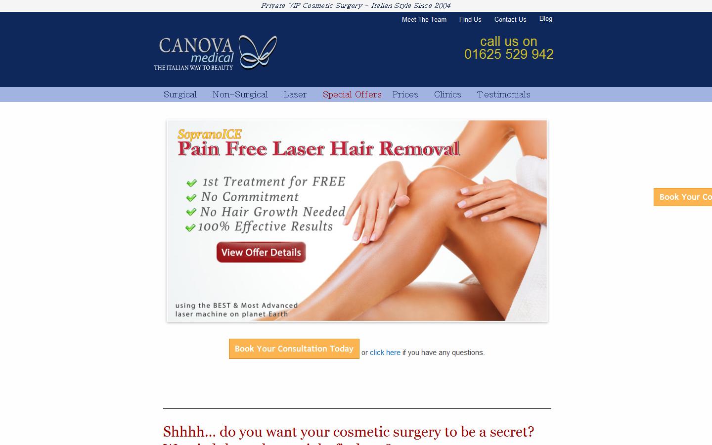Canova Medical Website