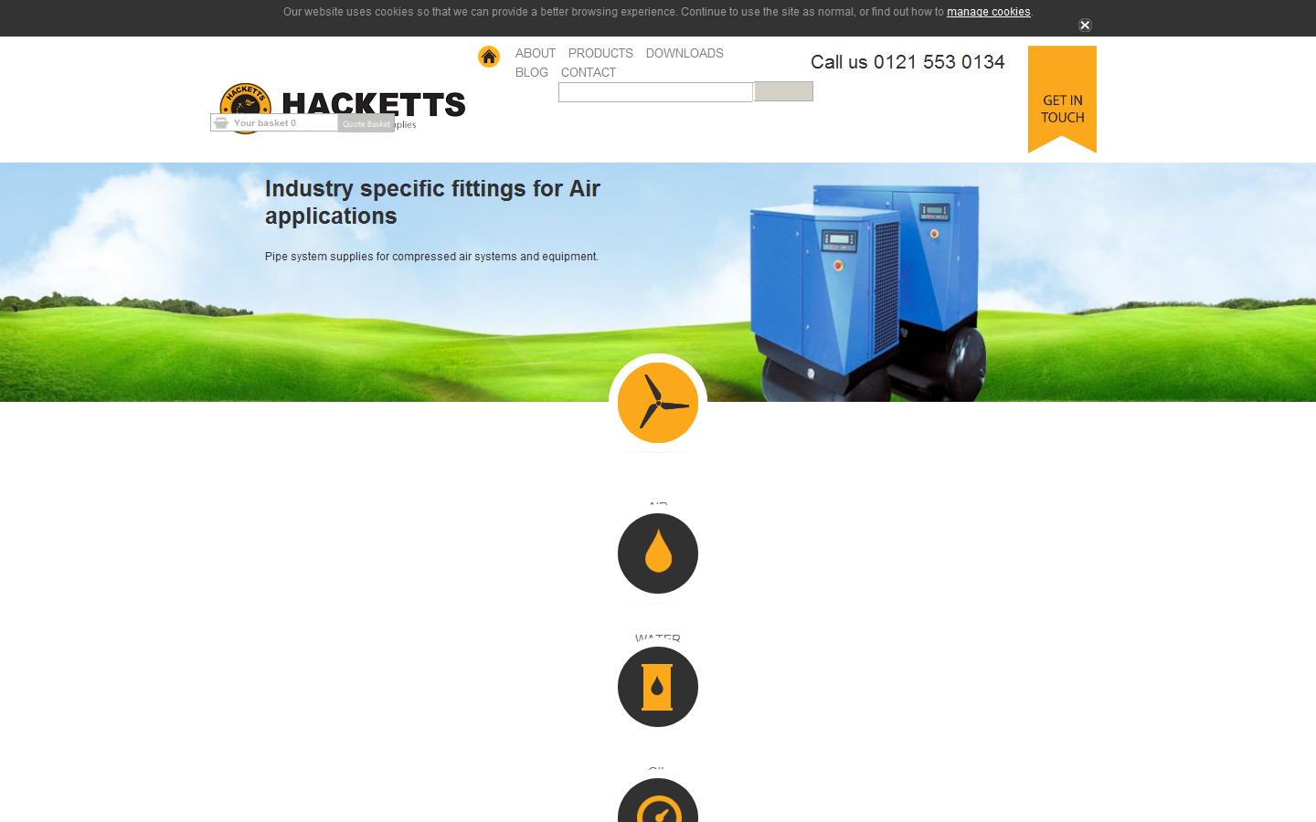Hacketts Pipeline Website