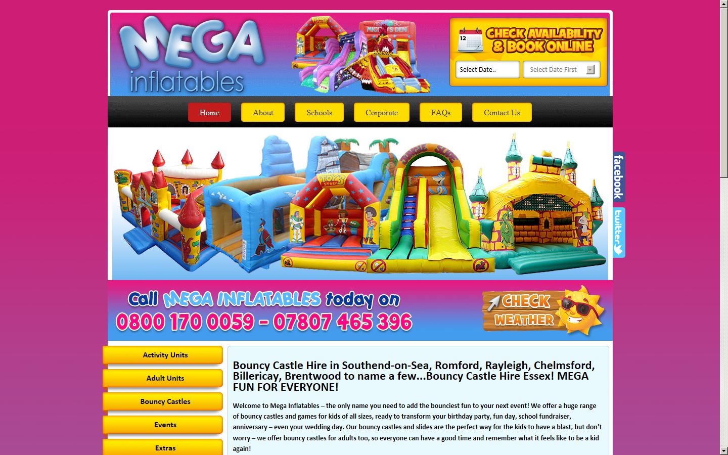 Mega Inflatables Limited Website