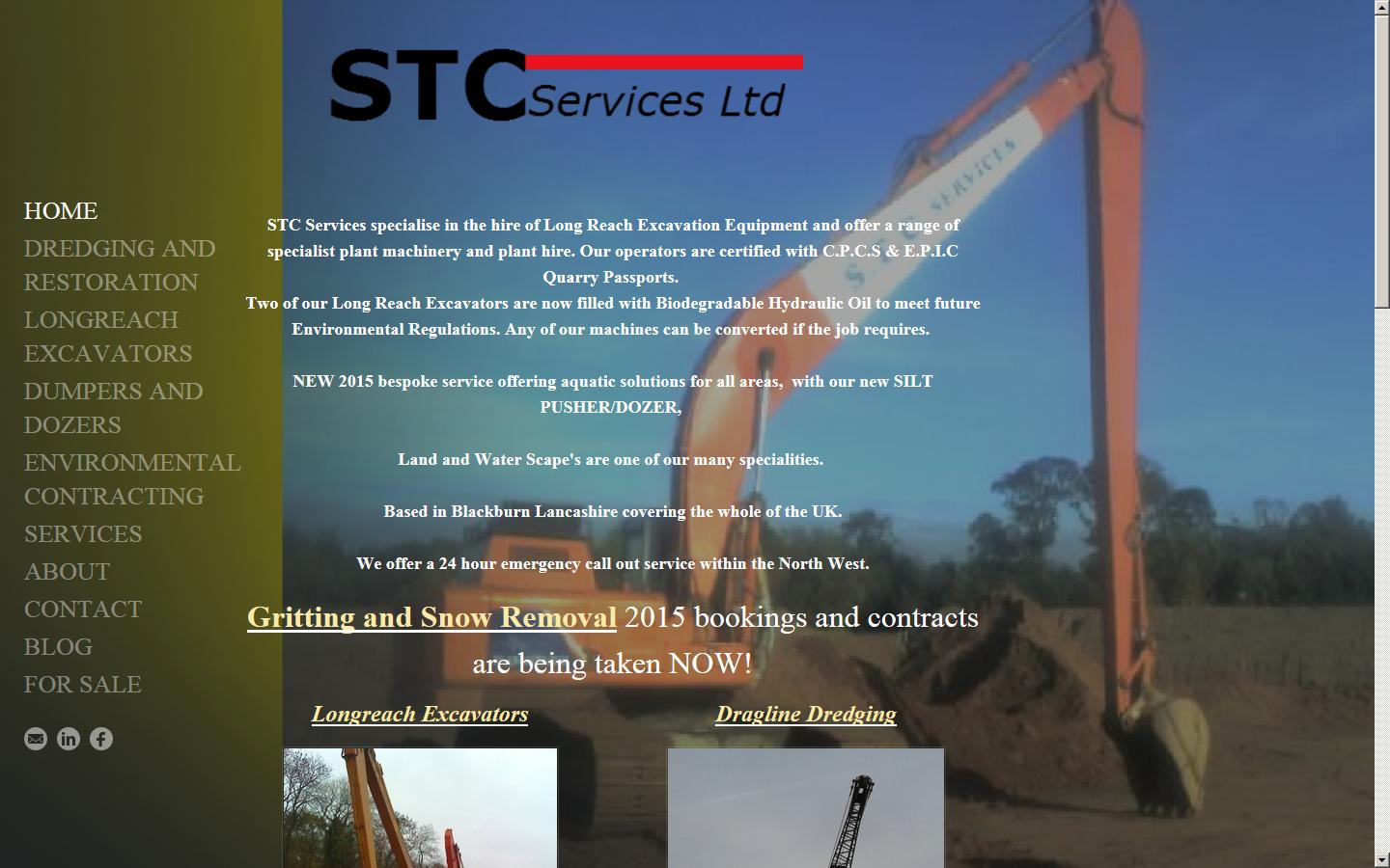 STC Services (Plant Hire) Ltd Website