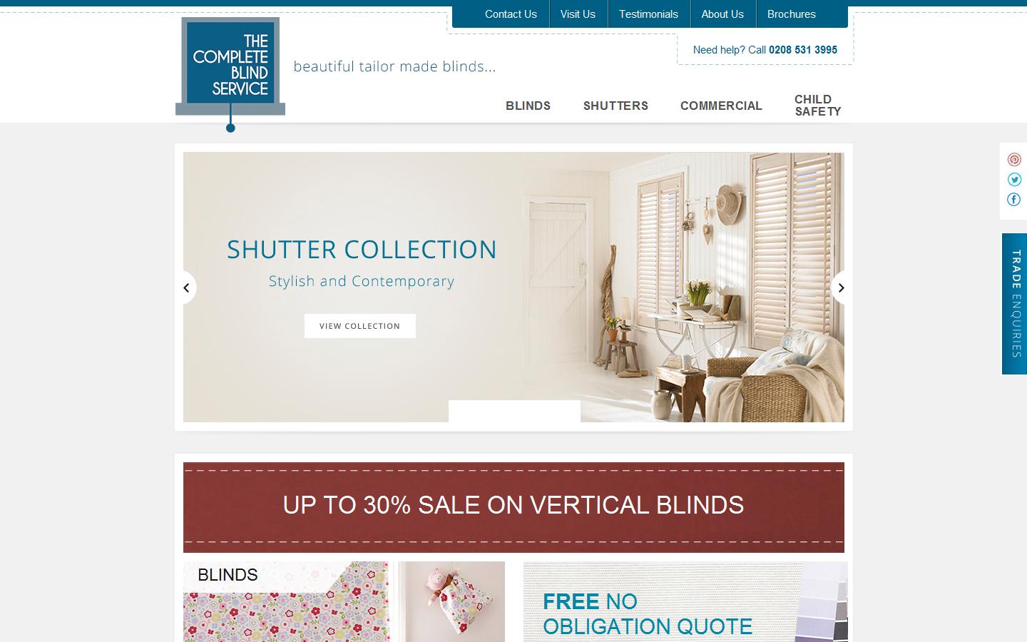The Complete Blind Service Website