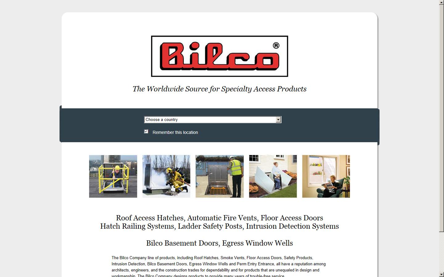 Bilco UK Ltd Website