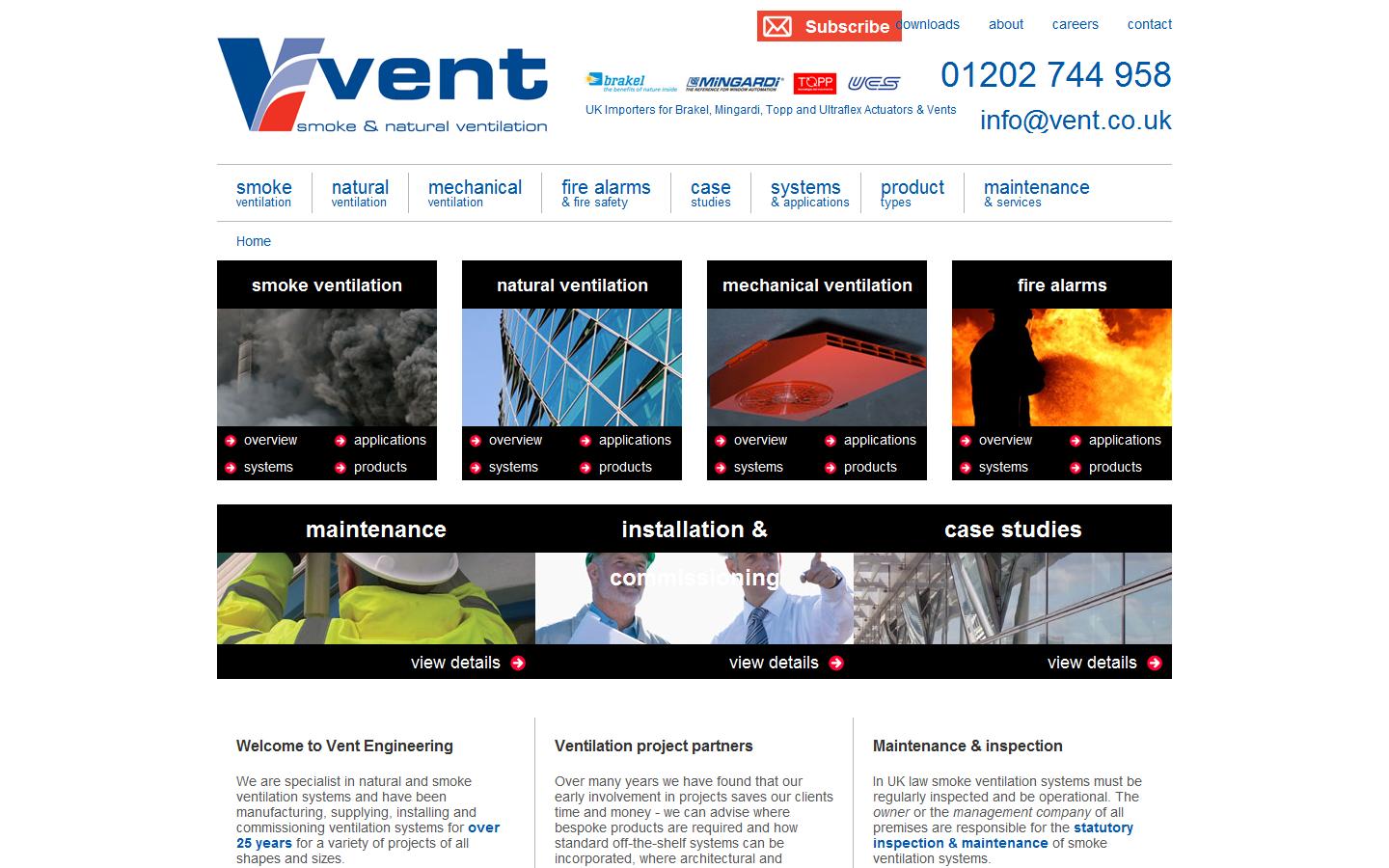 Ventec 100 Website