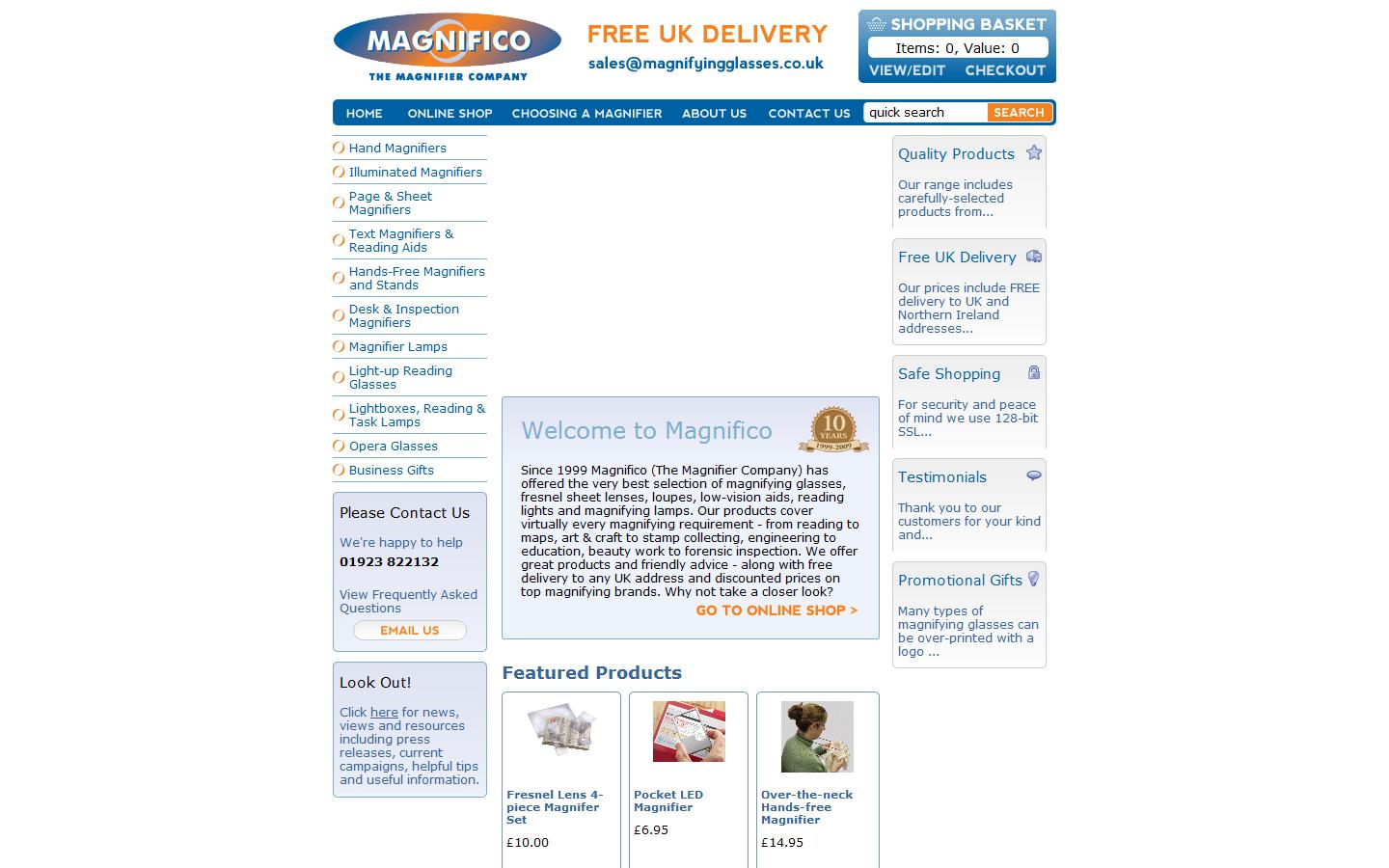 Magnifico (The Magnifier Company) Website