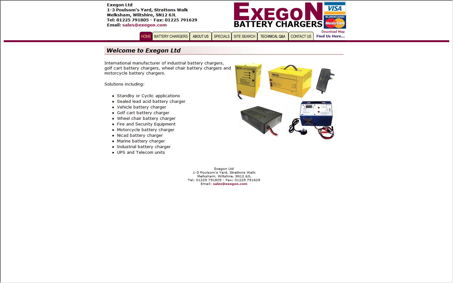 Exegon Ltd Website