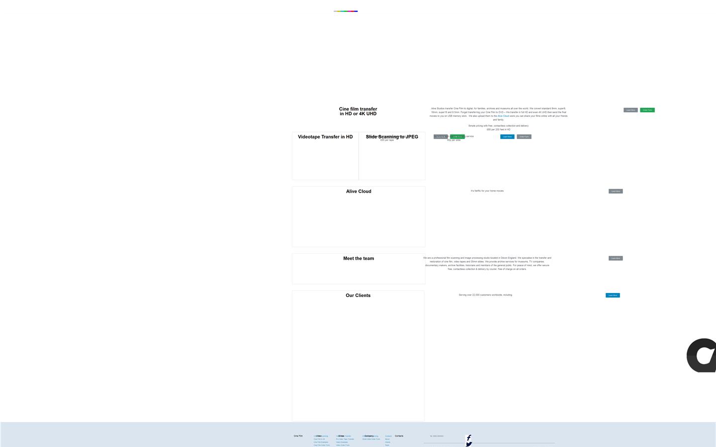 Alive Studios Website