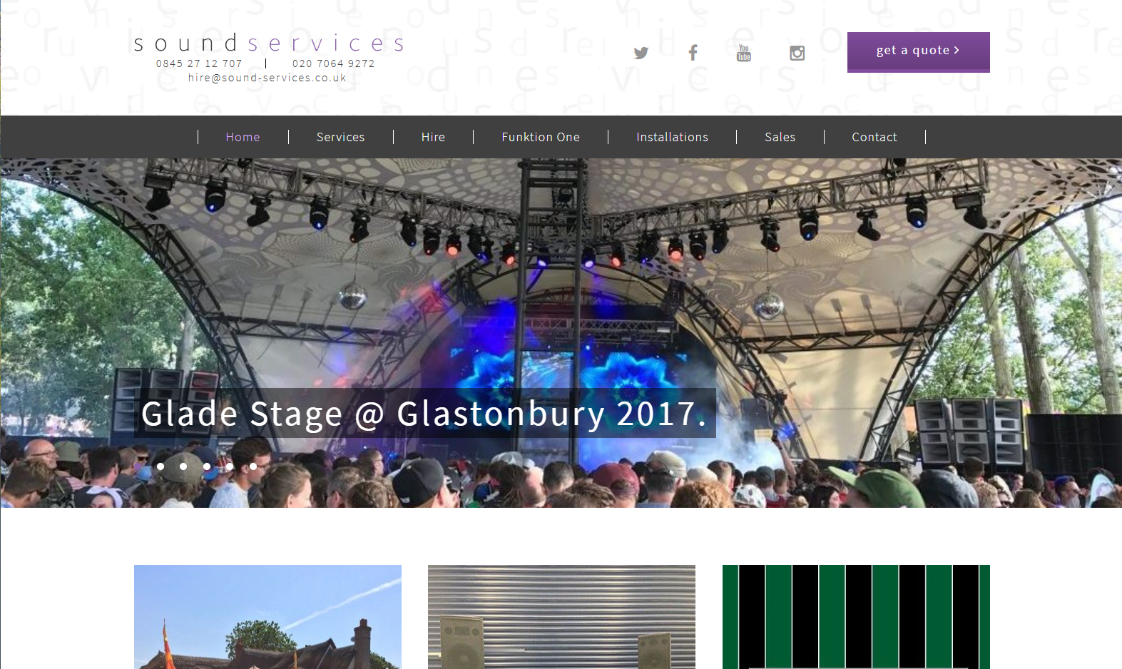 Sound Services Limited Website