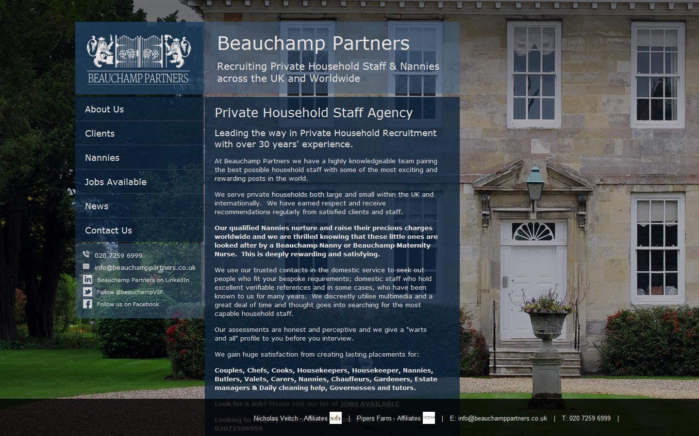 Beauchamp Partners  Website
