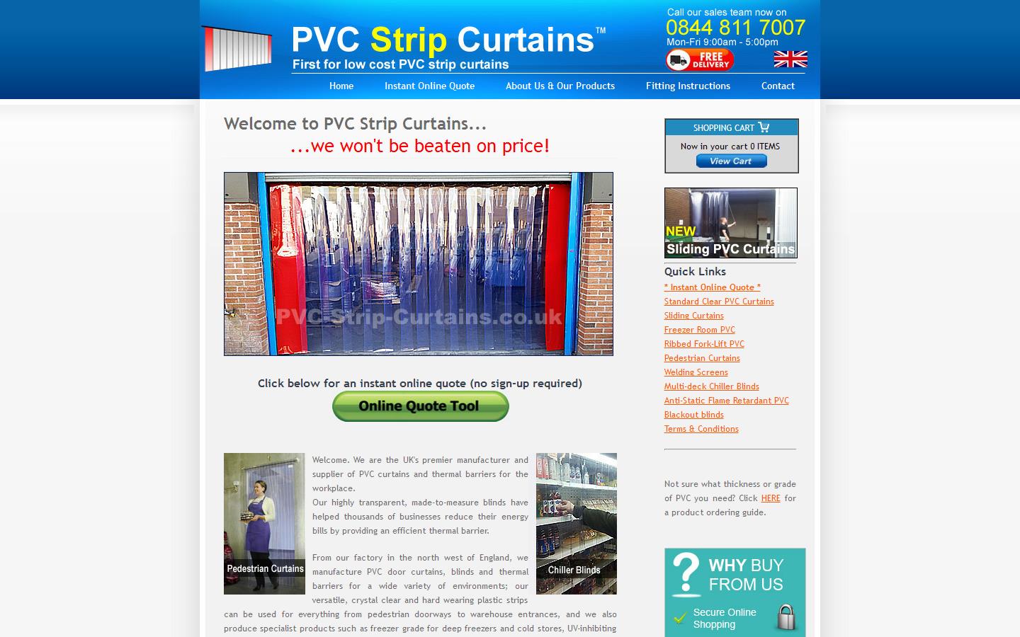 PVC Strip Curtains Website