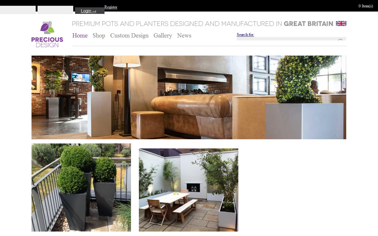 Planters design Website